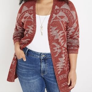 Geoprint Cardigan Sweater